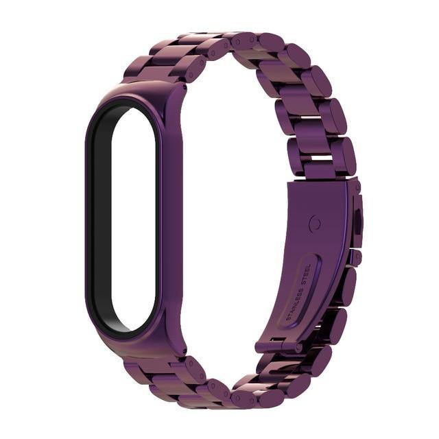 For Mi Band 5 Strap For Xiaomi Band 4 3 NFC Strap Bracelet Metal Stainless Steel Global Version Compatible Wristbands Correa - THEFASHIONBRANDS