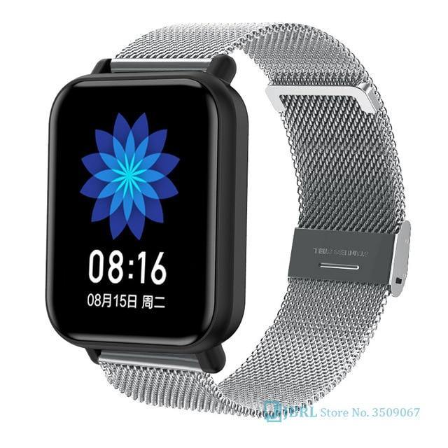 Fashion Full Touch SmartWatch Square Women Men Sport Watch Electronic Ladies Wrist Watch For Andriod Ios Smart Clock Smart watch. - THEFASHIONBRANDS