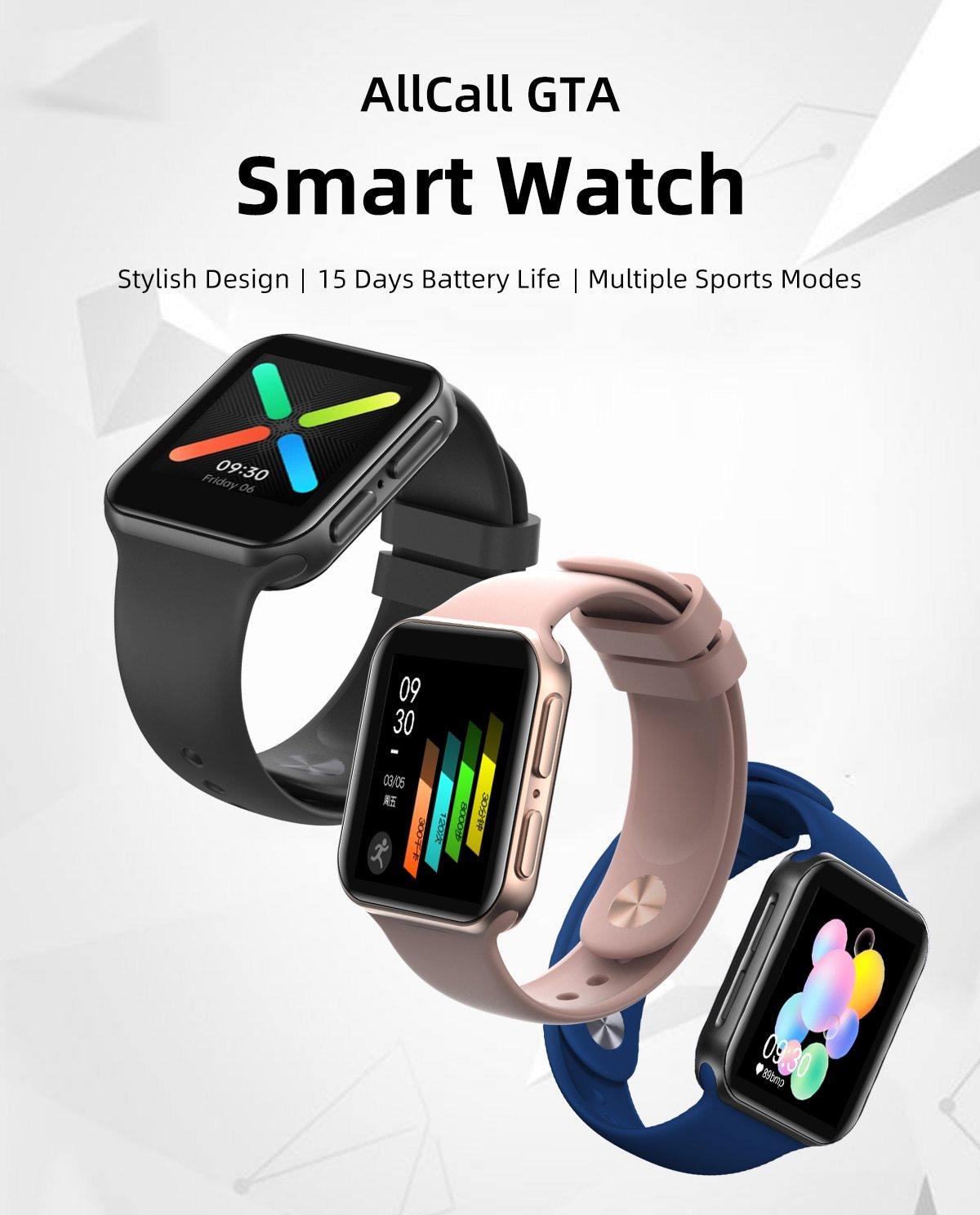 GTA 1.4 Inch Smart Watch Fitness Bracelet - THEFASHIONBRANDS