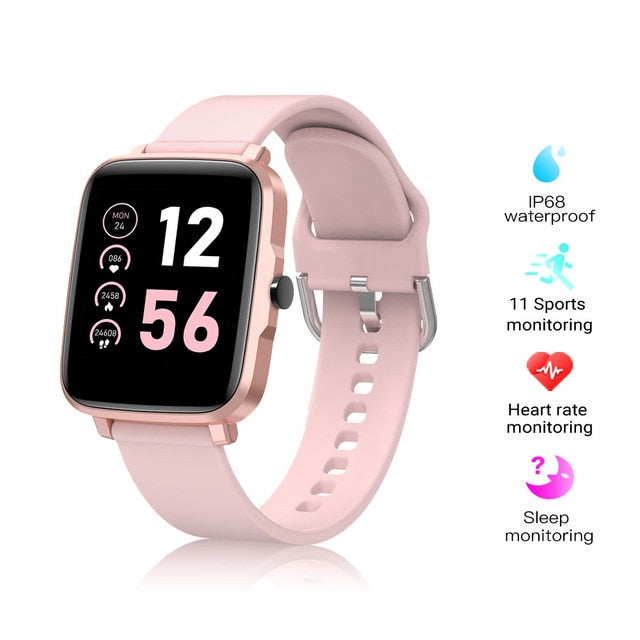 Smart Watch Men Women Fitness Smartwatch Man IP68 gandlEy F2 Blood Pressure Heart Rate Sport Watch For XiaoMi Android IOS. - THEFASHIONBRANDS