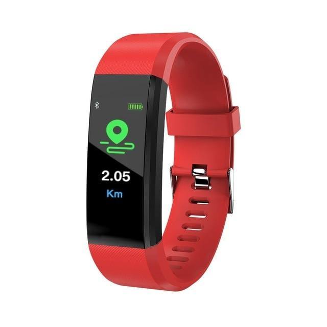 115 Plus Waterproof Smartwatch Sport Smart Bracelet Heart Rate Blood Pressure Monitor Fitness Watch for Android and IOS - THEFASHIONBRANDS