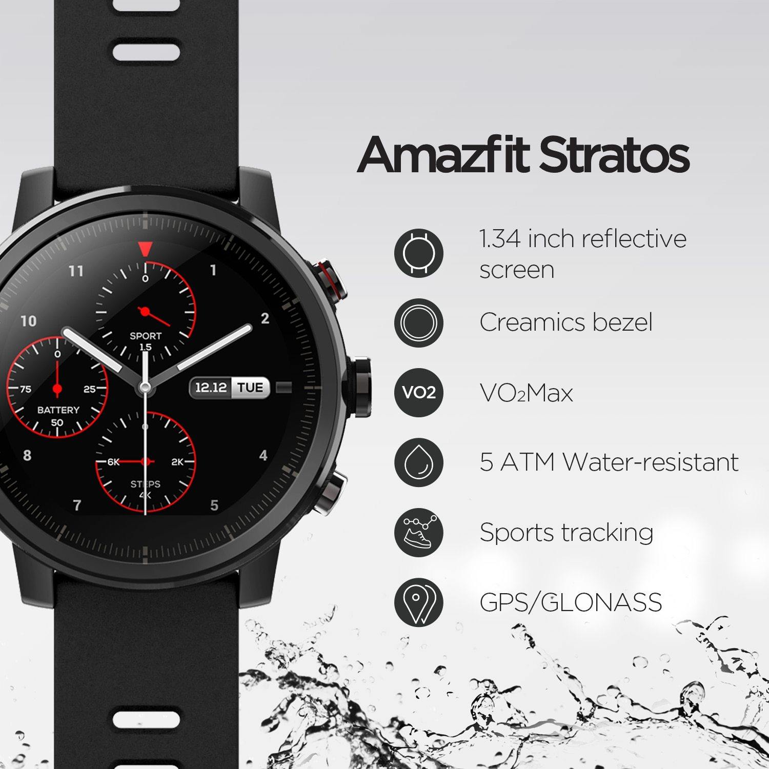 Original Amazfit Stratos Smartwatch - THEFASHIONBRANDS