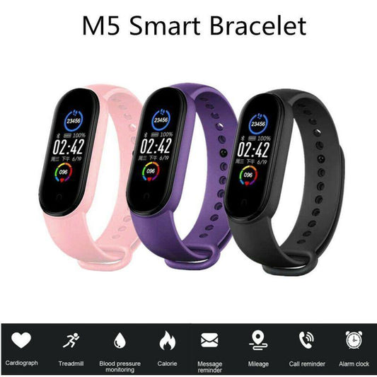 M5 Smart Fitness Tracker Bracelet - THEFASHIONBRANDS