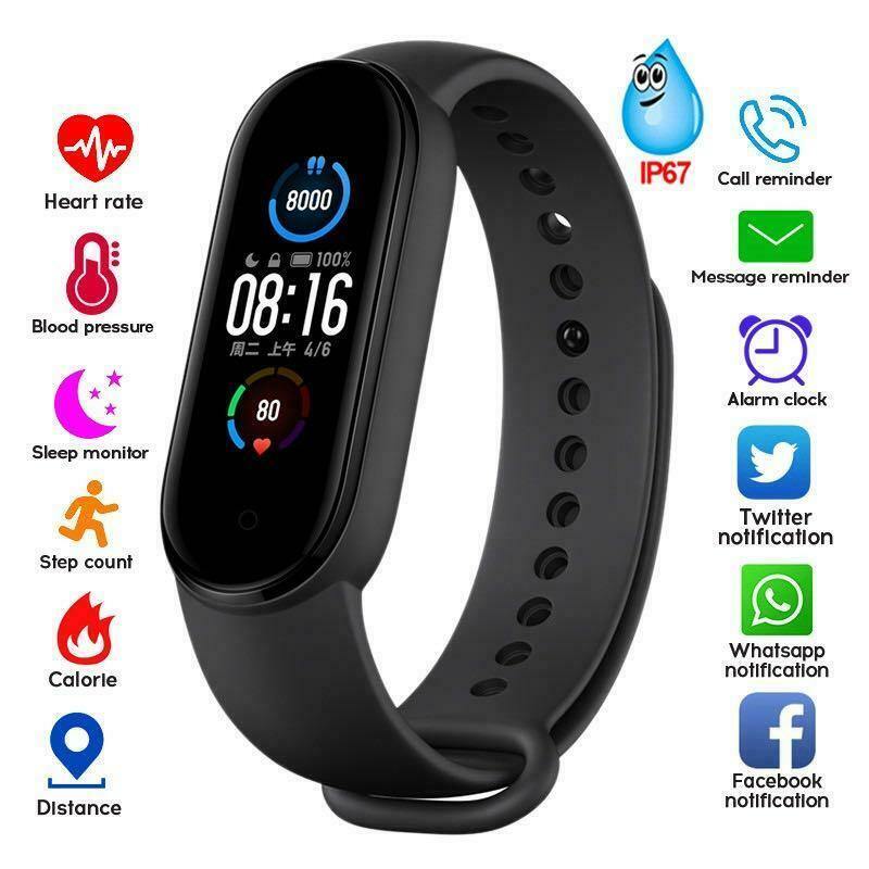 M5 Smart Fitness Tracker Bracelet - THEFASHIONBRANDS