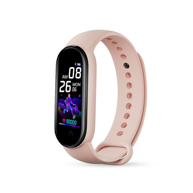 M5 Smart Bracelet Sports Fitness Tracker Women Men&#39;s Digital Wrist Watch Heart Rate Health Monitor Digital Clock For Android IOS