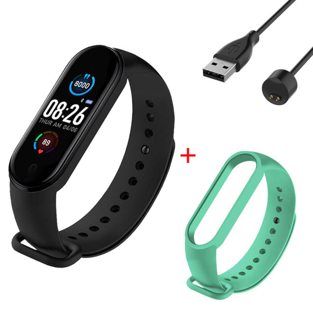 M5 Smart Bracelet Sports Fitness Tracker Women Men&#39;s Digital Wrist Watch Heart Rate Health Monitor Digital Clock For Android IOS