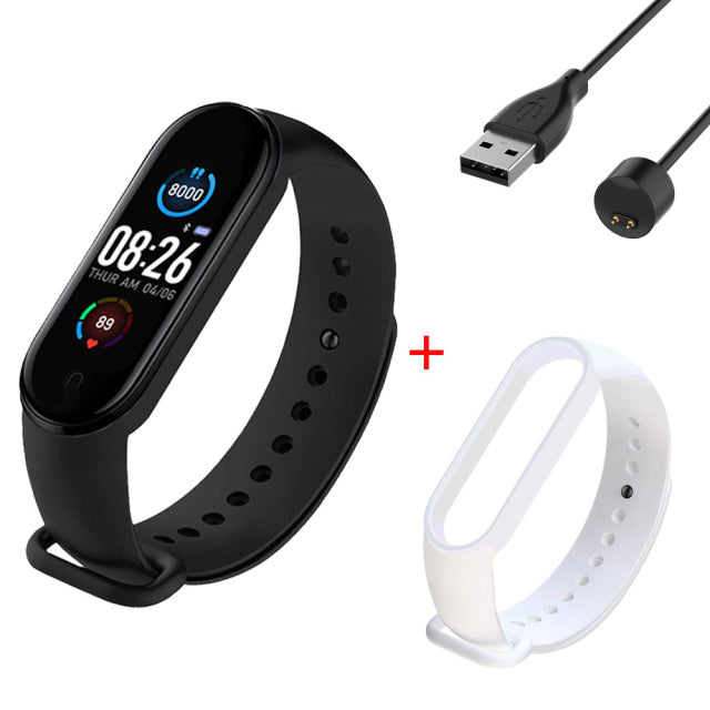M5 Smart Bracelet Sports Fitness Tracker Women Men&#39;s Digital Wrist Watch Heart Rate Health Monitor Digital Clock For Android IOS