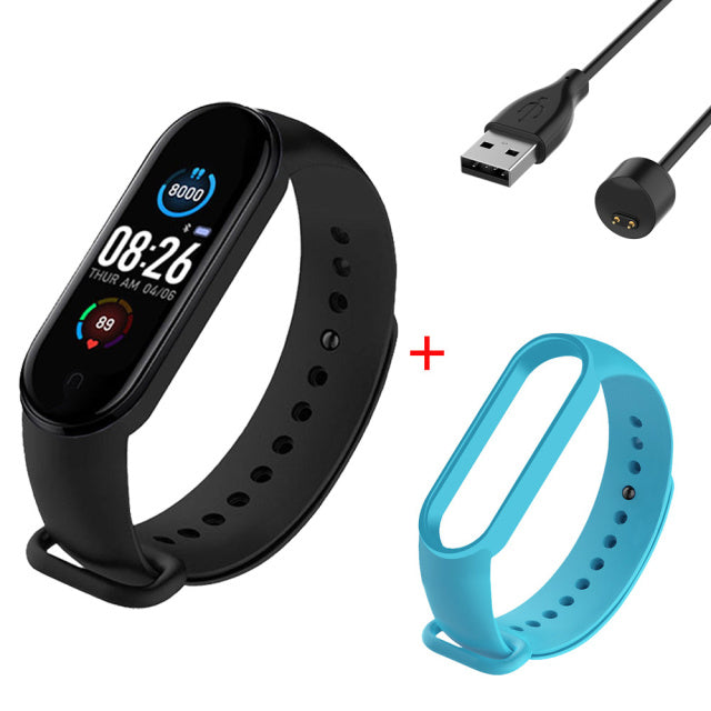 M5 Smart Bracelet Sports Fitness Tracker Women Men&#39;s Digital Wrist Watch Heart Rate Health Monitor Digital Clock For Android IOS