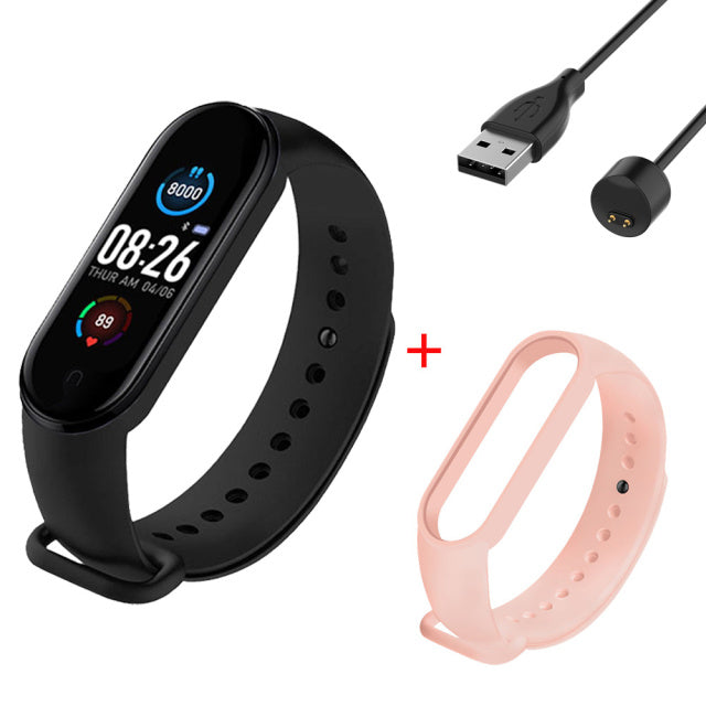 M5 Smart Bracelet Sports Fitness Tracker Women Men&#39;s Digital Wrist Watch Heart Rate Health Monitor Digital Clock For Android IOS