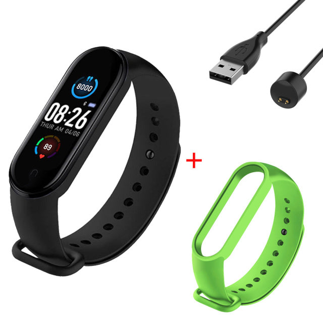 M5 Smart Bracelet Sports Fitness Tracker Women Men&#39;s Digital Wrist Watch Heart Rate Health Monitor Digital Clock For Android IOS