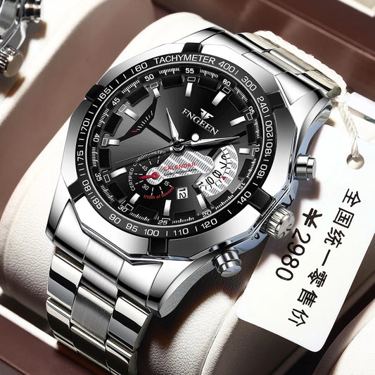 Top Brand Luxury Watch Fashion Casual Military Quartz Sports Wristwatch Full Steel Waterproof Men&#39;s Clock Relogio Masculino