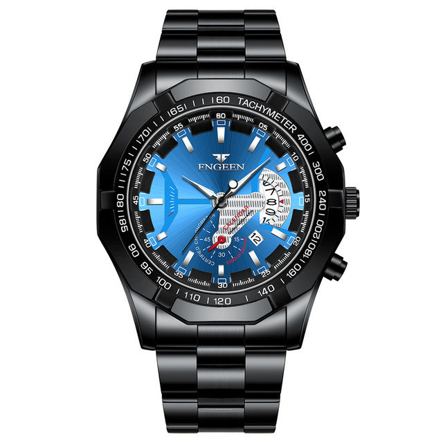 Top Brand Luxury Watch Fashion Casual Military Quartz Sports Wristwatch Full Steel Waterproof Men&#39;s Clock Relogio Masculino